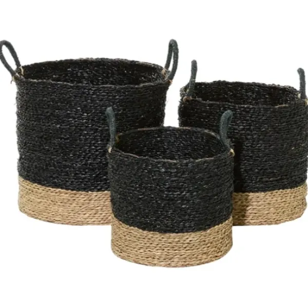 Baskets & Boxes-Kirkland's Home Cats Meow Round Storage Bin, 12 In. Gray