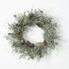 Wreaths-Kirkland's Home Cedar And Pinecone Branches Winter Wreath Green/Brown/Gray