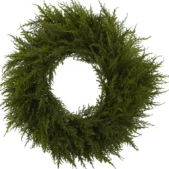 Wreaths-Kirkland's Home Cedar Christmas Wreath Green