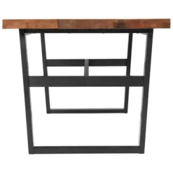 Dining Tables-Kirkland's Home Cedar Wood And Metal Industrial 5-Pc. Dining Set Brown/Black