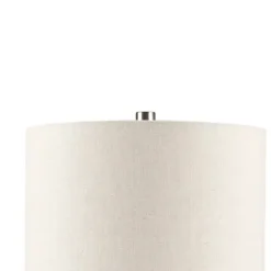 Table Lamps-Kirkland's Home Ceramic And Wood Cone Table Lamp White