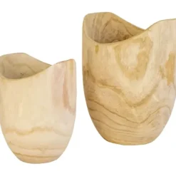 Vases-Kirkland's Home Ceramic Ribbed Vase, 9 In. White