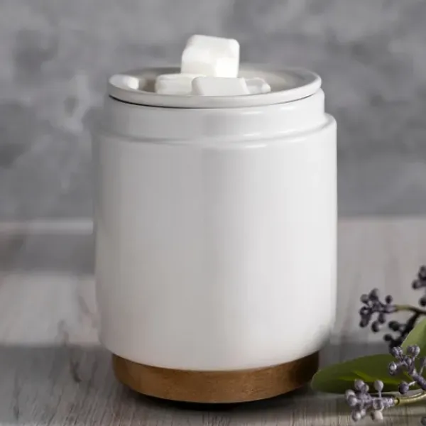 Home Fragrance-Kirkland's Home Ceramic Wax Warmer White