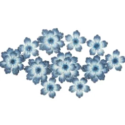 Wall Plaques-Kirkland's Home Cerulean Blossoms Ornate Wall Plaque Blue/White