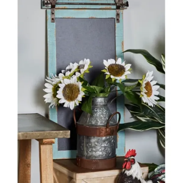 Memo & Chalkboards-Kirkland's Home Cerulean Distressed Blackboard Wall Plaque Blue