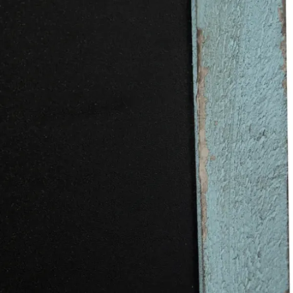 Memo & Chalkboards-Kirkland's Home Cerulean Distressed Blackboard Wall Plaque Blue