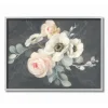 Framed Art-Kirkland's Home Chalk Flowers Framed Giclee Canvas Art Print Pink/White/Green
