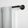 Curtains & Drapes-Kirkland's Home Chambray Blackout Roman Shade, 34 In. Blue