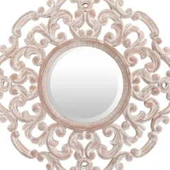 Decorative Mirrors-Kirkland's Home Champagne Abstract Wood Mirror