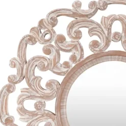 Decorative Mirrors-Kirkland's Home Champagne Abstract Wood Mirror