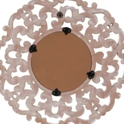 Decorative Mirrors-Kirkland's Home Champagne Abstract Wood Mirror