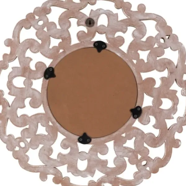 Decorative Mirrors-Kirkland's Home Champagne Abstract Wood Mirror