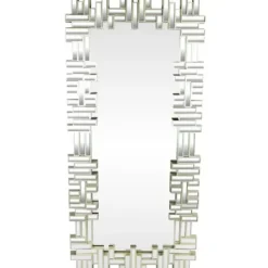 Decorative Mirrors-Kirkland's Home Champagne Gold Rectangular Modern Wall Mirror