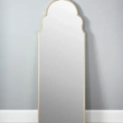Full Length & Floor Mirrors-Kirkland's Home Champagne Maria Arch Full Length Mirror Gold
