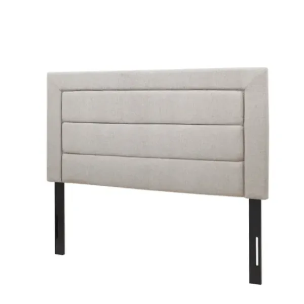 Beds & Headboards-Kirkland's Home Channel Tufted Queen Headboard Gray
