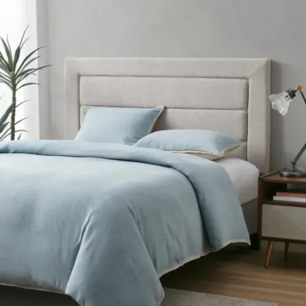 Beds & Headboards-Kirkland's Home Channel Tufted Queen Headboard Gray