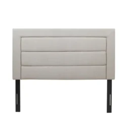 Beds & Headboards-Kirkland's Home Channel Tufted Queen Headboard Gray