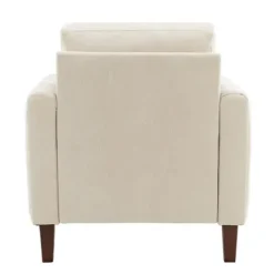 Accent Chairs-Kirkland's Home Channel Tufted Velvet Club Accent Chair Ivory