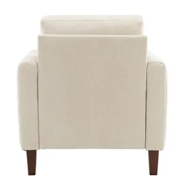Accent Chairs-Kirkland's Home Channel Tufted Velvet Club Accent Chair Ivory