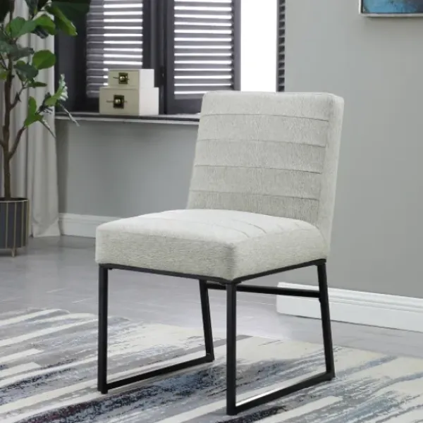 Dining Chairs-Kirkland's Home Channeled Woven Dining Chair Gray
