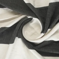 Blankets & Throws-Kirkland's Home Charcoal And White Striped Cotton Throw Gray/White