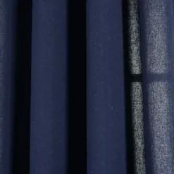 Curtains & Drapes-Kirkland's Home Charcoal Box Pleated Single Curtain Panel, 84 In. Black