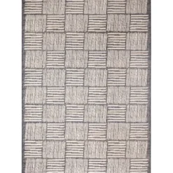Outdoor Rugs-Kirkland's Home Charcoal Diamond Nile Indoor/Outdoor Runner, 1X7 Gray/Ivory