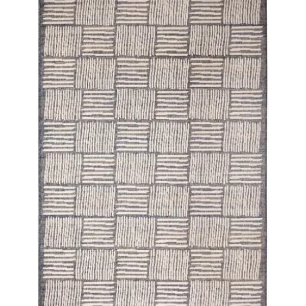 Outdoor Rugs-Kirkland's Home Charcoal Diamond Nile Indoor/Outdoor Runner, 1X7 Gray/Ivory