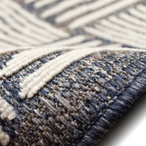 Outdoor Rugs-Kirkland's Home Charcoal Diamond Nile Indoor/Outdoor Runner, 1X7 Gray/Ivory