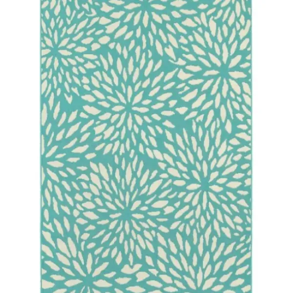 Outdoor Rugs-Kirkland's Home Charcoal Embellished Outdoor Area Rug, 8X10 Gray