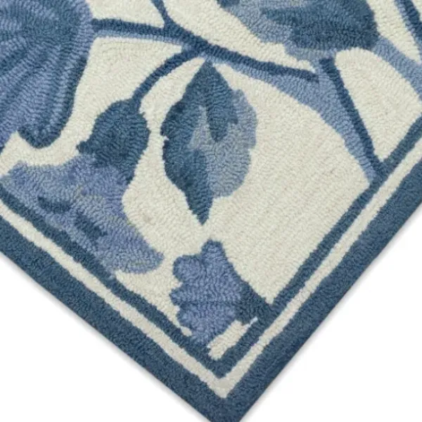 Outdoor Rugs-Kirkland's Home Charcoal Geo Lattice Outdoor Area Rug, 7X9 Gray