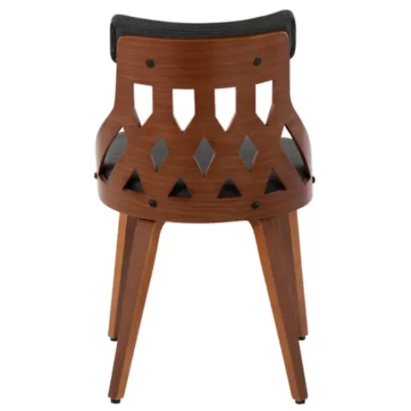 Dining Chairs-Kirkland's Home Charcoal Lattice Back 2-Pc. Dining Chair Set Gray