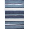Outdoor Rugs-Kirkland's Home Charcoal Linear Macy Indoor/Outdoor Area Rug, 7X9 Black