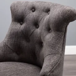 Office Furniture-Kirkland's Home Charcoal Miller Tufted Office Chair Gray