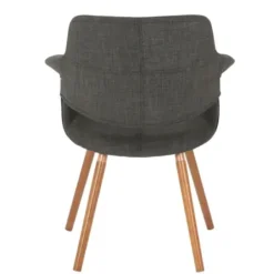 Accent Chairs-Kirkland's Home Charcoal Open Back Midcentury Accent Chair Gray