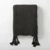 Blankets & Throws-Kirkland's Home Charcoal Spring Knit Throw Blanket Gray