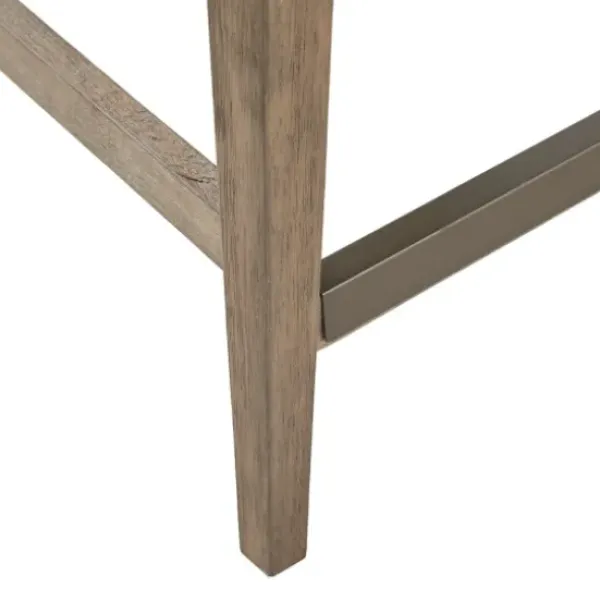 Bar Stools & Counter Height Stools-Kirkland's Home Charcoal Upholstered Seat Counter Stool Gray