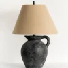 Table Lamps-Kirkland's Home Charcoal Vase Table Lamp Tan