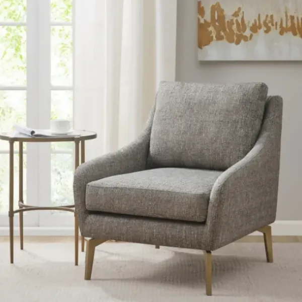Accent Chairs-Kirkland's Home Charlene Oatmeal Accent Chair Gray