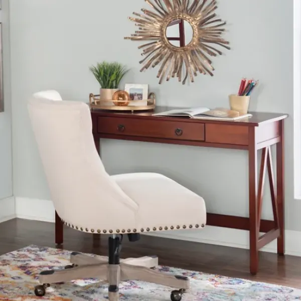 Office Furniture-Kirkland's Home Charleston Antique Tobacco Desk Brown