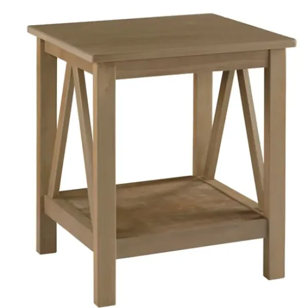 Accent & End Tables-Kirkland's Home Charleston Rustic Gray Accent Table