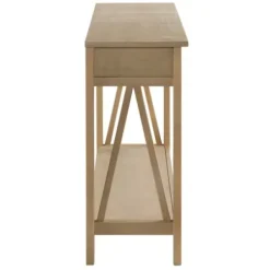 Console Tables-Kirkland's Home Charleston Rustic Gray Console Table With Shelf