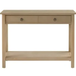 Console Tables-Kirkland's Home Charleston Rustic Gray Console Table With Shelf