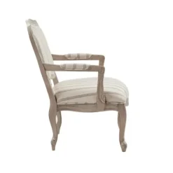 Accent Chairs-Kirkland's Home Chaucer Stripe Accent Chair Tan