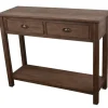 Console Tables-Kirkland's Home Chelsea 2-Drawer Console Table Brown