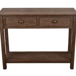 Console Tables-Kirkland's Home Chelsea 2-Drawer Console Table Brown
