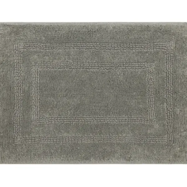 Bathroom Rugs-Kirkland's Home Chenille Chain Stitched Bath Mat, 40 In. White