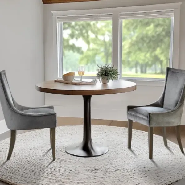 Dining Chairs-Kirkland's Home Chenille Curved Back Dining Chairs, Set Of 2 Gray