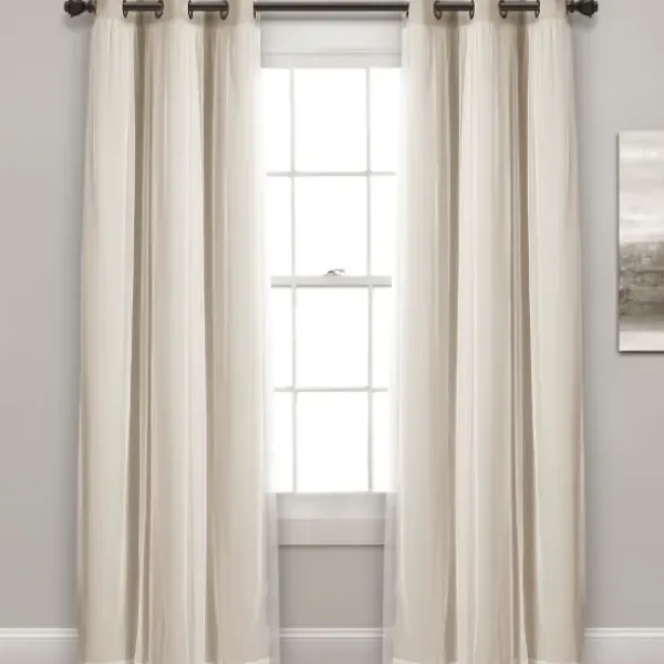 Curtains & Drapes-Kirkland's Home Chenille Single Curtain Panel, 84 In. Blue