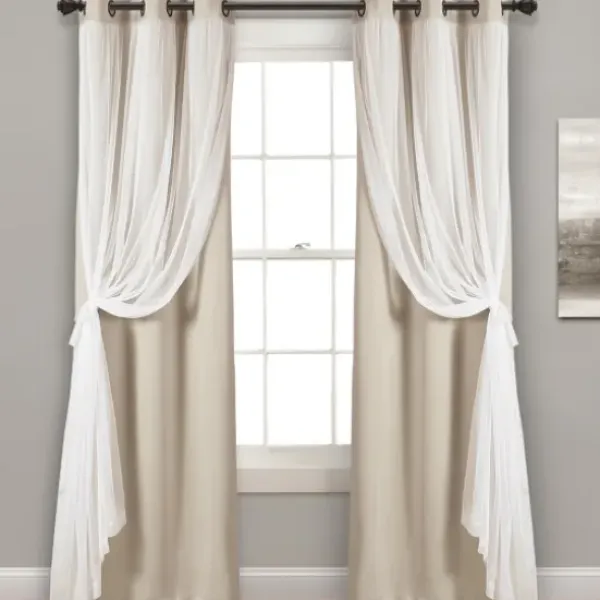 Curtains & Drapes-Kirkland's Home Chenille Single Curtain Panel, 84 In. Blue